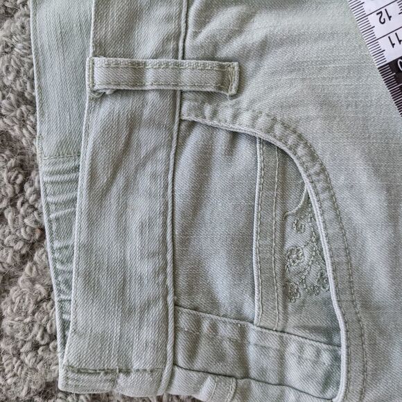 Vintage Tradition trendy light green cropped super hight rise jeans size 10 @L1 - Picture 9 of 10